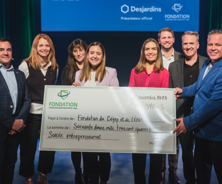Plus de 80 000 $ pour l’entrepreneuriat au cégep Édouard-Montpetit